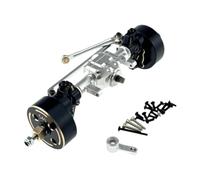 Chosertory RC Front Axle Bridge Axle Housing Reinforcement Accessory Heavy Duty Metal That Stabilizes Chassis And Provides Control At High Speed And, Argento