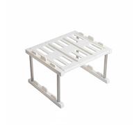 Chosertory Scaffale da Cucina Pieghevole Organizzatore Mensola Ripiano Salvaspazio Impilabile in Acciaio Inox 304 Durevole Adatto per Lavello Detersivi Bagno Piano Lavoro, 35x30x31cm, Impilabile