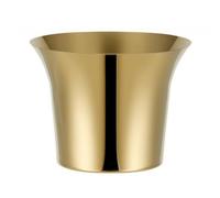 Chosertory Secchiello con Bordo Arrotolato Isolante Ghiaccio a Doppia Parete in Acciaio Inox Resistente Corrosione per Sale Canto toriale, Oro Titanio