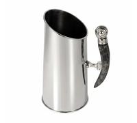Chosertory Secchiello in Acciaio Inox Secchiello Ghiaccio Contenitore Bevande Refrigeratore Bottiglie Forma Essenziale Accento Scultoreo Lavaggio Veloce Sempre