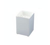 Chosertory Secchio per Residui Filtro Superiore Separatore Liquidi Cestino da Scrivania Efficiente Contenitore Porta Strumenti di Tè E Rifiuti Accessorio Pratico, Bianco-bianco