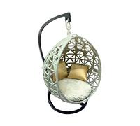 Chosertory Sedia Sospesa in Resina per Mini Giardino delle Ornamento per Casa delle Bambole, Scala 20