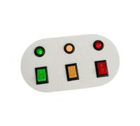 Chosertory Sensory Board per Lo Sviluppo con Interruttore Lampada Controllo Accessori Sensoriali Gioco Motricità Fine in Legno PP Adatto P, Stile a
