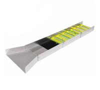 Chosertory Sluice con Stuoia a Grondaie in Alluminio Sluice Box Portatile per Appassionati di Prospezione, Cercatori D'oro Amatoriali, Senza Accessori