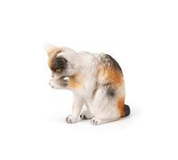 Chosertory Statuetta di Gatto Realistico Figurina di Gatto Carine Mini Statuetta per Mensole, Case delle Bambole, Stile A