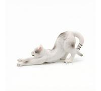 Chosertory Statuetta di Gatto Realistico Figurina di Gatto Carine Mini Statuetta per Mensole, Case delle Bambole, Stile L