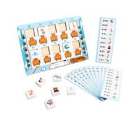 Chosertory Tabellone di Abbinamento Animali e Aritmetica Manuale Gioco di Abbinamento Numerico e Calcolo Robusto Set Didattico Matematica per Genitori