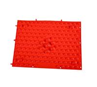 Chosertory Tappetino per Massaggio E Digitopressione, Tappetino Sensoriale, Ausilio Didattico, Tappetino Antiscivolo, Tappetino per Stare in Piedi, Rosso
