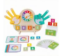 Chosertory Tavola Didattica con Blocchi Numerici e Simboli Senza Schermo Giocattolo Educativo con Blocchi di Calcolo Colorati Colorato per Aula Scolastica
