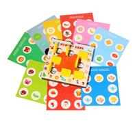 Chosertory Tavoletta Montessoriana per Bambini | Schede Illustrate Intercambiabili, Gioco Memory in Legno, Robusto, per Casa, Genitori