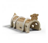 Chosertory Tunnel per Bambini Galleria Strisciante Percorso Arrampicata in HDPE Resistente con Elementi Animali per Apprendimento Precoce Adatto per Casa Scuola, Scimmia Cachi
