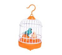 Chosertory Uccellino Giocattolo Che Cinguetta, Pappagallo Svolazzante, Divertente, Creativo, Uccellino a Induzione Ad Attivazione Vocale per Bambini, Orangina