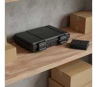 Chosertory Valigetta Porta Attrezzi Impermeabile Stagna Resistente Urti Scatola Attrezzatura con Manico Ergonomico E Chiusure Sicure con Protezione IP67 Adatta a, JSJM1813H Nero Con Spugna