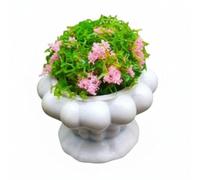 Chosertory Vaso in con Pianta Realistica per Casa Delle Bambole Decorazione per Diorama Giardino in Miniatura Accessorio per Scrivania Progetto, A