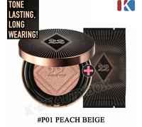 CHOSUNGAH Satin Fit Layer Cushion 13g + Set Ricarica 13g #P01 BEIGE PESCA Nuovo