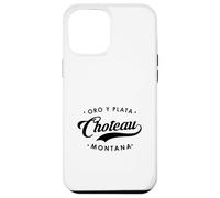 Choteau Montana Oro Y Plata State Motto per uomo donna. Custodia per iPhone 12 Pro Max