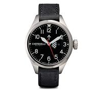 chotovelli Orologio Uomo Pilot Acciaio Impermeabile Cinturino in Pelle