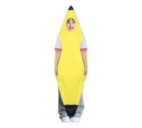 ChouGlow Costume a banana unisex per bambini, costume a banana, costume da frutta, vestito di carnevale, Halloween, vestito per ragazzi e ragazze