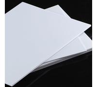 CHOUXUANGA Fogli di Cartone di plastica, Foglio ABS Rigido da 200 * 300 mm, Foglio termoformato for progetti Artigianali Fai da Te, Modelli di edifici(2mm 2pcs)