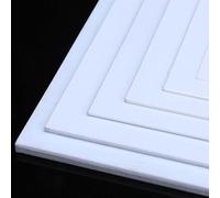 CHOUXUANGA Fogli di Cartone di plastica, Foglio ABS Rigido da 250 * 300 mm, Foglio termoformato for progetti Artigianali Fai da Te, Modelli di edifici(4mm)