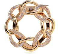 CHOUXUANGA Spille, Fibbia per Sciarpa, Scarf Ring, Clip, Rings Silk Buckle Brooch Ring Female Shirt for Women