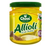 Chovi Allioli Salsa Cremosa all'Aglio, Vasetto da 200 ml, Confezione da 3
