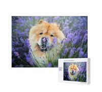 Chow-Chow, cani dolci e soffici, marroni, viola, selvatici,Puzzle in legno da 300 pezzi per famiglie, per adulti e adolescenti, decorazioni per la casa