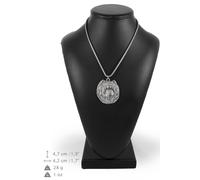 Chow Chow - collana con un cane su una corda d'argento Art Dog IT