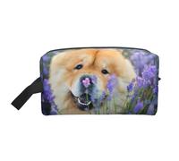Chow-Chow dolce soffice cani marroni viola selvatici, Borsa per il trucco Borsa per cosmetici Borsa da viaggio portatile da viaggio Borsa per trucco Organizer