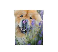 Chow-Chow dolce soffice cani marroni viola selvatici, Spremere il portafoglio superiore da donna Borsa portaoggetti Piccola portamonete Portamonete