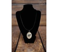 Chow Chow - medaglione argentato con un cane Art Dog IT