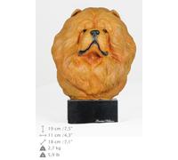 Chow Chow - statuetta di cane in bronzo dipinta, Art Dog IT