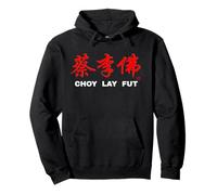 Choy Lay FUT Drago Tigre Guerriero Shaolin Felpa con Cappuccio