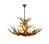 CHOYES Retro Deer Antler Lampadario 8 Luce 11 Antlers, Lampade a Sospensione per Island Sala da Pranzo Corridoio