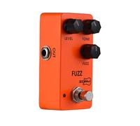 CHOYUE Pedale Effetti Fuzz per Chitarra Level/Tone/Fuzz Controlli Versatili Interfaccia di Ingresso/Uscita DC 9V 6,35 mm Effetto Fuzz per Chitarra elettrica in Lega di Alluminio con True Bypass