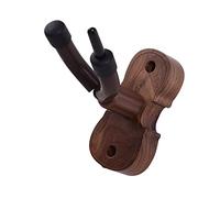 CHOYUE Supporto a Muro Violino Fiddle Viola Appendiabiti Gancio Keeper con Supporto per Arco Cuscino in Gomma Base in Legno