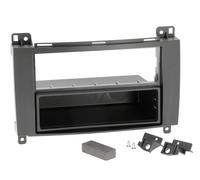 CHP Autoradioblende Einbaurahmen 1-DIN Per Mercedes A-Klasse C169 Nero Opaco