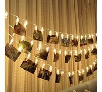 Chrasy LED Foto Clip Stringa Illuminazione Luci della Stringa Decorazioni a Batteria 2.2Meter 20 Foto LED Clip Luci della Stringa per Giardini Casa Matrimonio Festa di Natale Compleanno