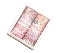 Chrees 10 rotoli di nastro adesivo floreale per la decorazione del diario, per scrapbooking, pianificazione e artigianato