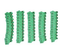Chrees 100 Etichette per Etichette per Orecchie per Bestiame in TPU 001-100, per Orecchie Resistenti per L'identificazione degli Animali, Accessori per Bestiame da Fattoria per Suini, Bovini Ovini,