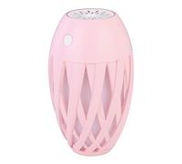 Chrees 300 Ml 3 in 1 Plastica Muta Fiore D'ulivo Umidificatore Ventilatore Rosa LED Luce Notturna USB Mini Famiglia Colorata Decorazione Ambientale Lampada per Camera da Letto Ufficio Auto (Rosa)