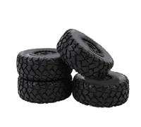 Chrees 4 Pezzi di Pneumatici per Camion RC Ad Alta Trazione per Percorsi Brevi di Ricambio Durevoli per Slash 1/10, Prestazioni Stabili per Modellini di Auto Neri 4,29 Pollici Scala 1/10