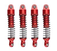 Chrees 4PCS Ammortizzatori RC Ammortizzatori per Auto RC per Veicoli 50mm T6061 Lega di Alluminio Ad Alta Resistenza con Lavorazione CNC Corpi Filettati per Guid (Rosso)