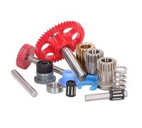 Chrees Accessori per stampante 3D Dual Gear Assembler Kit Upgrade Extruder Red Wheel Kit per modelli 2.4 0.1 1.8
