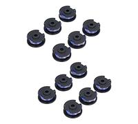 Chrees Accessorio per Trimmer di Ricambio per Bobina di Filo da 12 Pezzi per AC14RL3A 18/24/40V, Forma Aerodinamica, Bobina Pre-avvolta