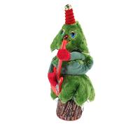 Chrees Albero di Natale Che Canta e Balla, Albero di Natale Elettrico con 8 Canzoni con Luce e Altalena per Divertimento Durante le Vacanze Al Coperto (di con ceppo di chitarra)