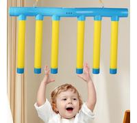 Chrees Bacchette riflettenti, gioco di sfida, 8 bastoncini che cadono con telecomando, 3 velocità regolabili, giocattolo di coordinazione occhio-mano per adulti e adulti (blu)