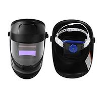 Chrees Casco per Saldatura Ad Energia Solare con Lenti Oscuranti Completamente Automatiche Batteria Al Litio 520 MAh per Saldatrice Silicone + PP