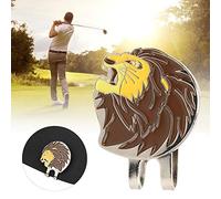 Chrees Clip per Cappello da Indicatore Magnetico per Pallina Design in Lega Resistente con Testa di Leone Compatto e Leggero per Accessori per Golfisti Attrezzatura Sportiva