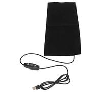Chrees Cuscino riscaldante USB, regolabile, 5 velocità, vibrazione, massaggio, pieghevole, riscaldamento elettrico in tessuto per pancia e collo, poliestere, 34,9 x 15,9 cm